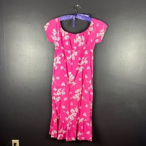 Vintage 1960s 1970s Hawaiian maxi dress